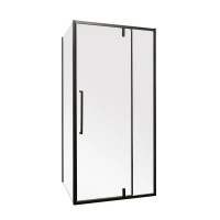 Душова кабіна BEVEL SC01-100x80x195-TR без піддону, прозоре скло 6мм, BLACK (MI6870)
